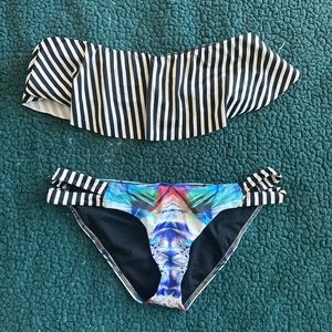 Retro print Hurley bikini